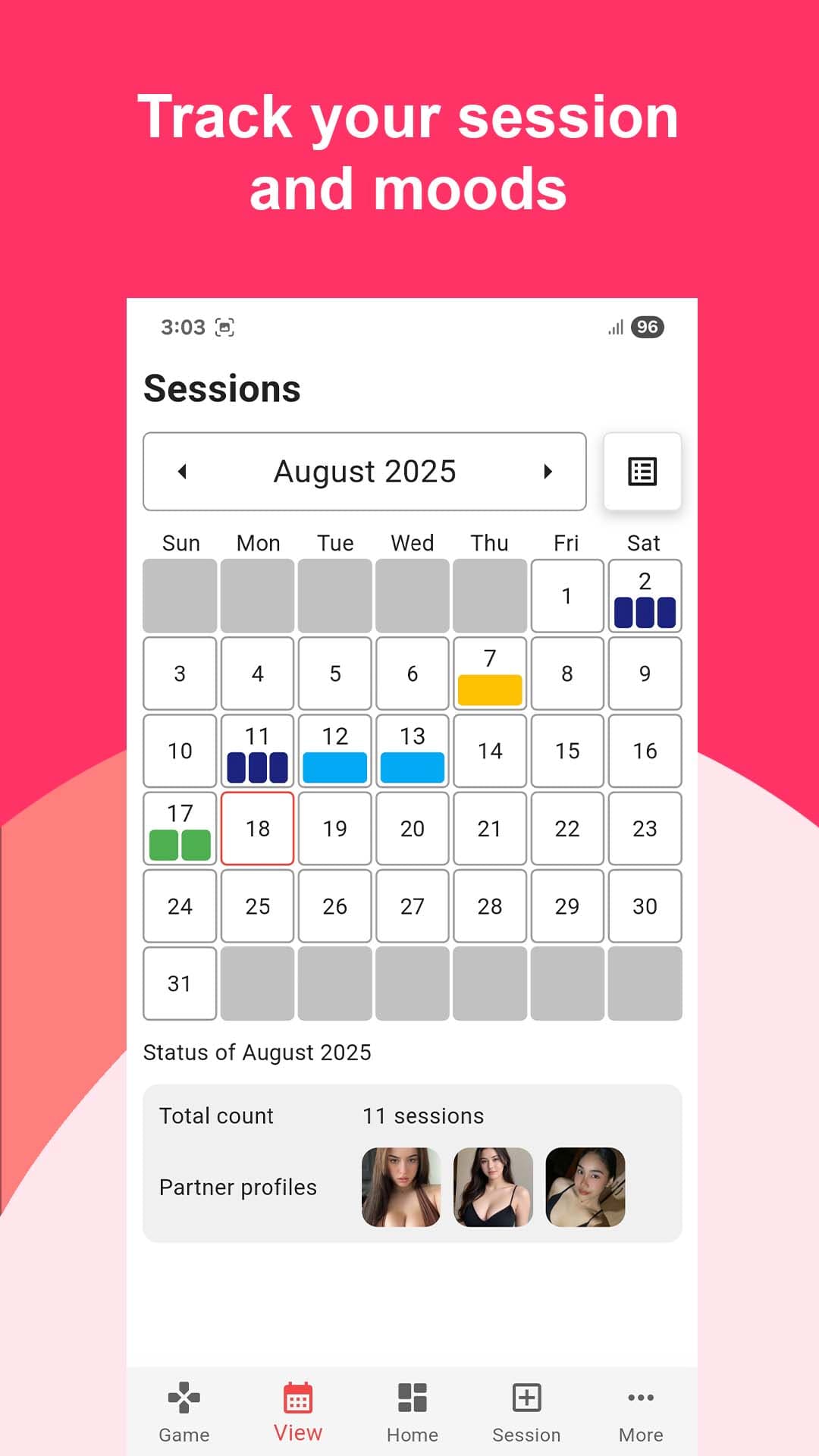 Session Calendar